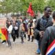 manifestation de soutien à Moustapha Gueye à Montpellier en France