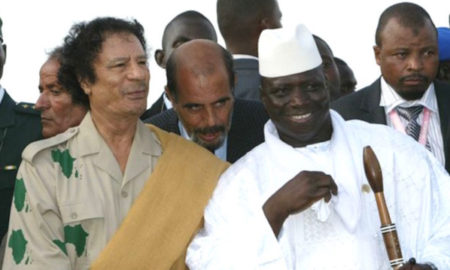 Yaya Jammeh et Mouammar Kadhafi