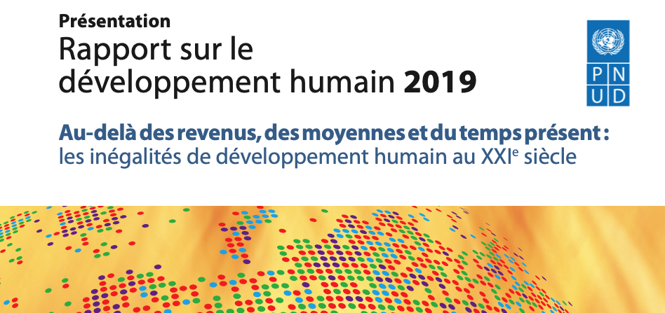 Couverture Indice de Développement Rapport Humain 2019