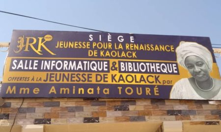 salle informatique et d'une bibliothèque offert par Aminata Touré