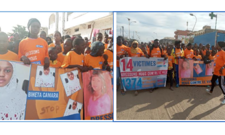 Une manifestation contre les Violences faites aux filles et au femmes à Dakar