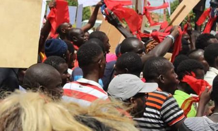 Kaolack : marche des élèves du lycée de Kahone pour réclamer des ralentisseurs