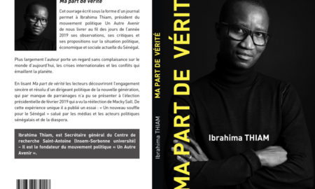 «Ma part de vérité»: les bonnes feuilles du nouveau livre de Ibrahima Thiam