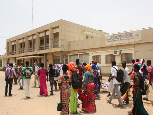 Des élèves du Lycée Valdiodio Ndiaye de Kaolack