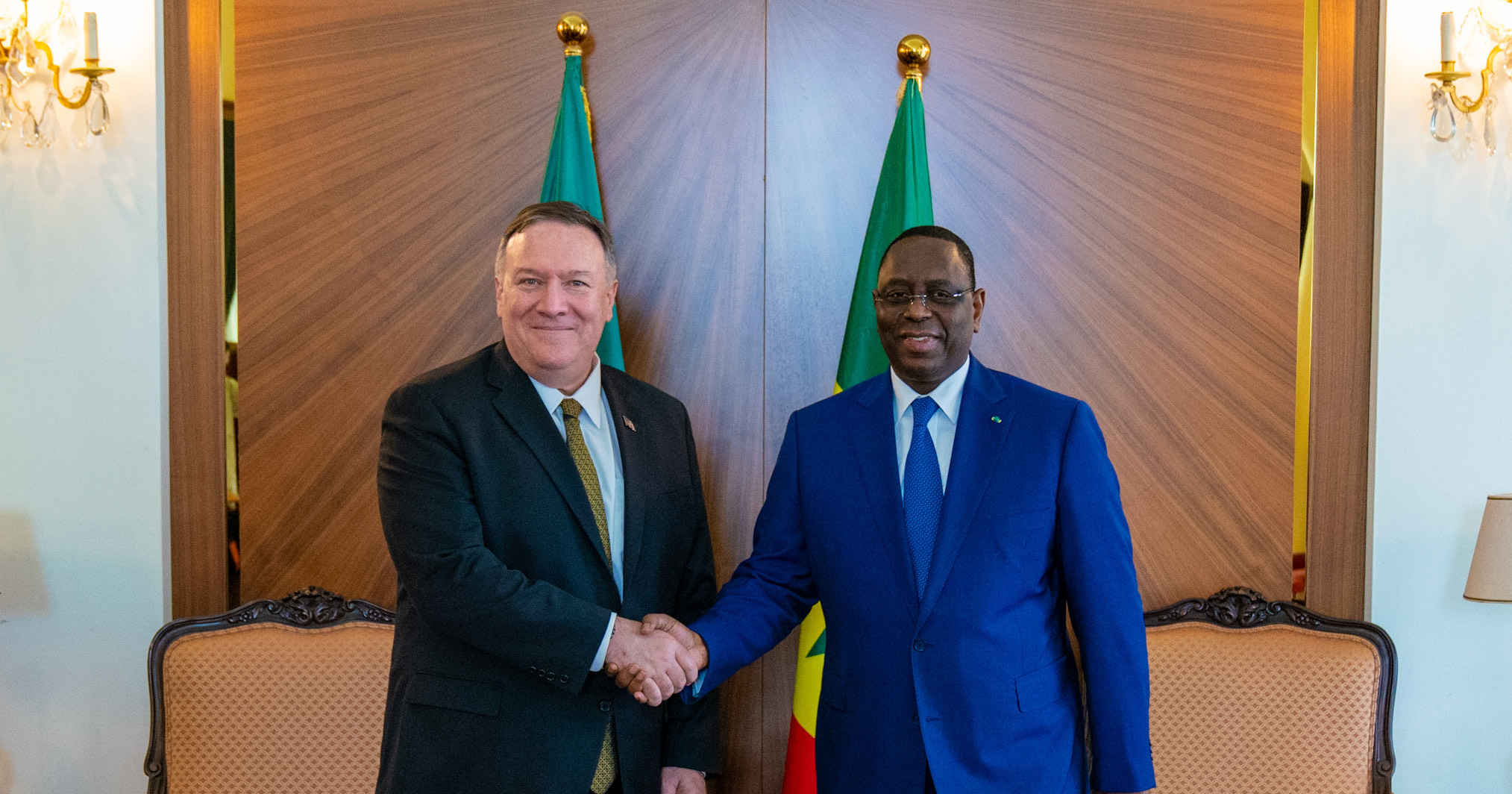 Mike Pompeo, reçu par le président Macky Sall