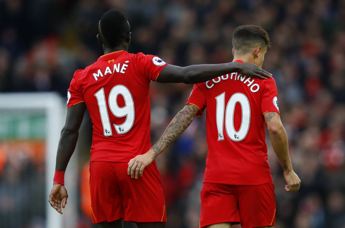 sadio mane philippe coutinho