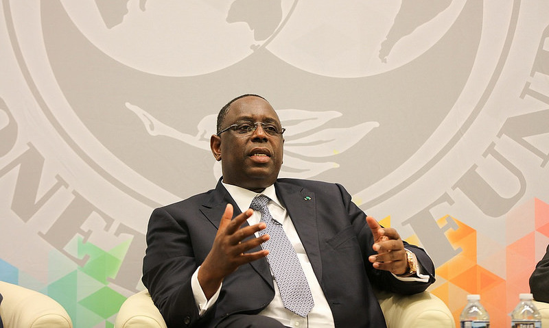 Macky Sall lors d'un passage au FMI