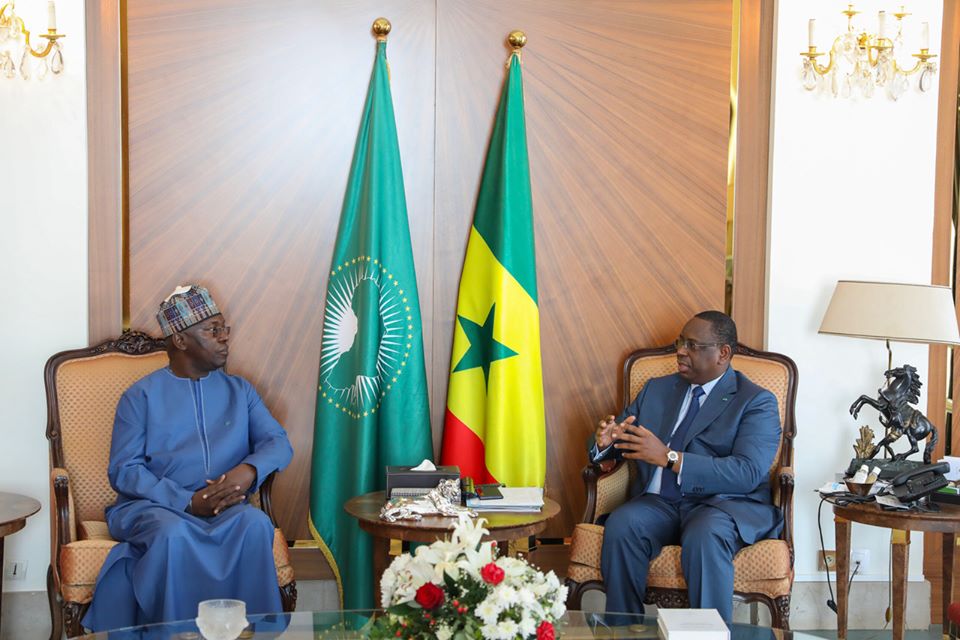 Macky Sall recevant l ancien Premier ministre Souleymane Ndene Ndiaye