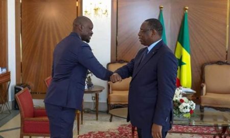 Ousmane Sonko reçu au palais par Macky Sall