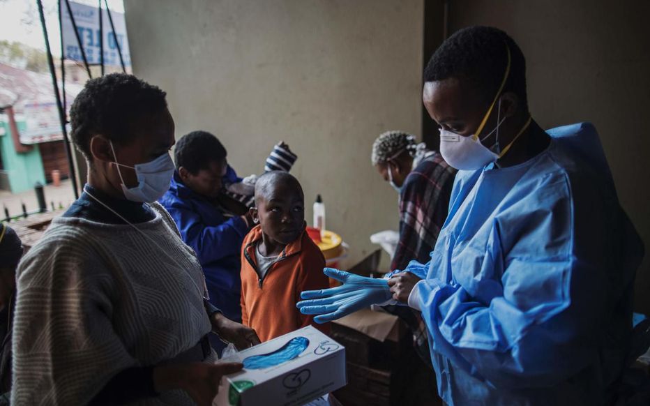 Coronavirus - En Afrique du Sud, 1462 cas confirmés ont été dénombrés au 03 avril 2020. AFP:MARCO LONGARI