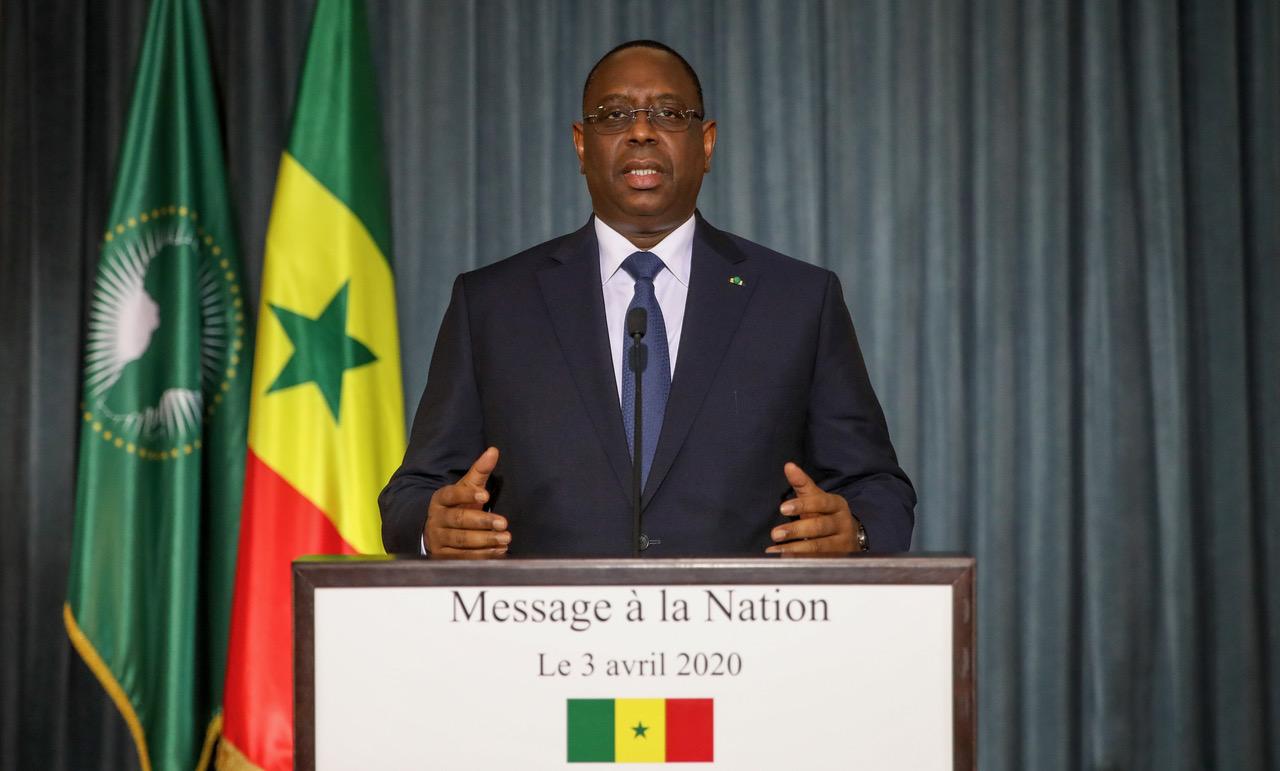 Macky Sall, Message à la nation 4 avril 2020 photo officielle