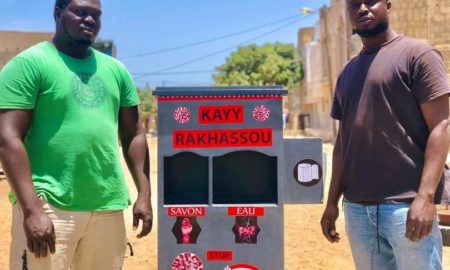 deux Sénégalais créent un lave-mains autonome baptisé Kayy Rakhassou
