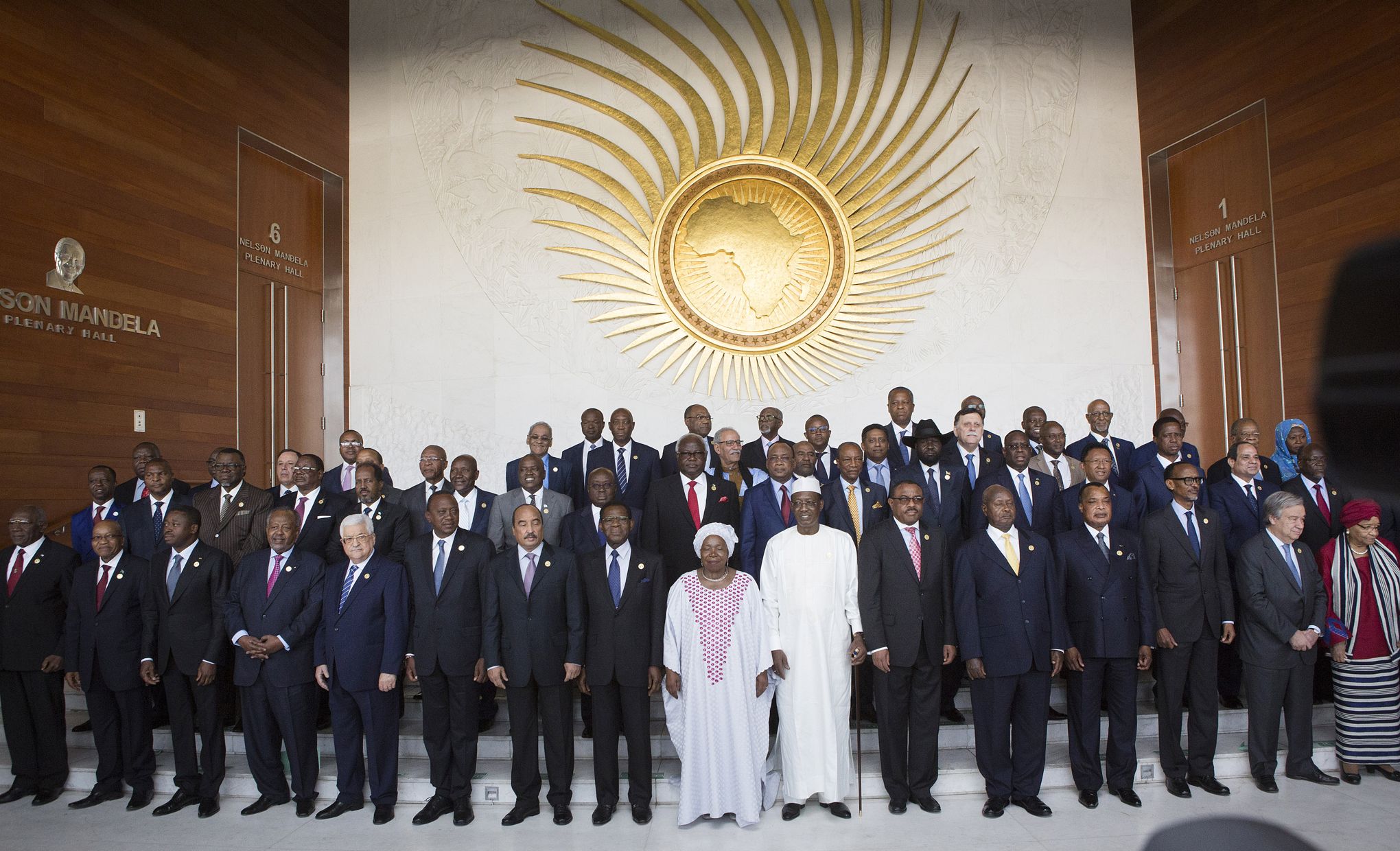 les chefs d'etat africains à l'union africaine