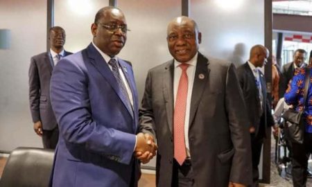 Cyril Ramaphosa, Président de l'Afrique du Sud et Macky Sall