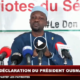 déclaration de Ousmane Sonko président de Pastef