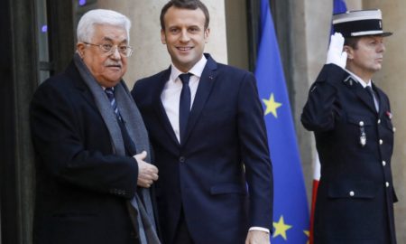 Emmanuel Macron et Mahmoud Abbas
