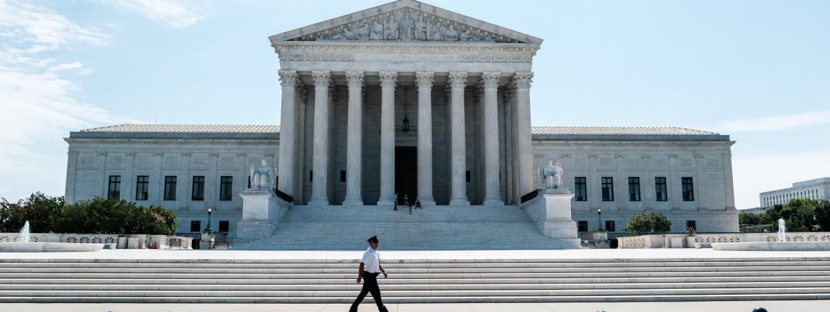 Le bâtiment de la Cour suprême américaine à Washington - Etats-Unis