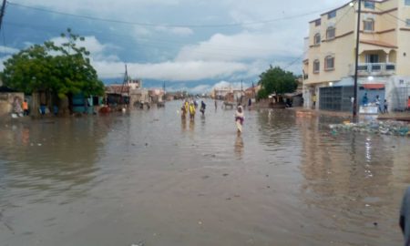 Kaolack : premières fortes pluies, premiers dégâts à travers la ville [Images]