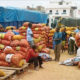 Un stock d’oignon dans un marché de Dakar