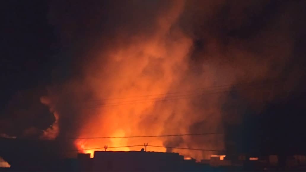 Kaolack : le marché central en feu