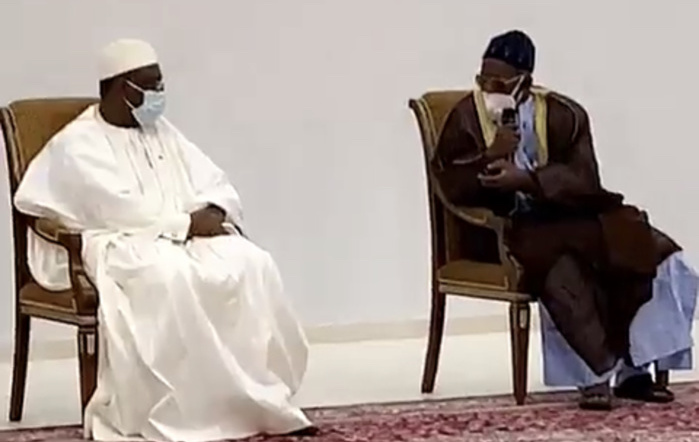 Serigne Mahi Niass à Macky Sall Recevant le chef de l'État Macky Sall