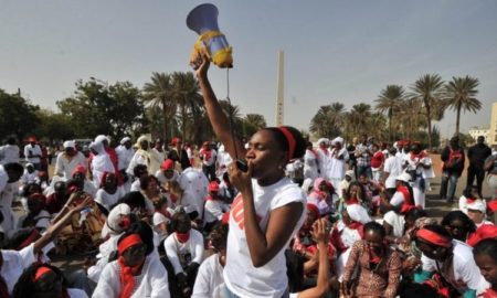 Manifestation de mouvement féministe à Dakar
