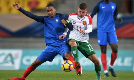 Abdou Diallo jouant avec les Bleuets