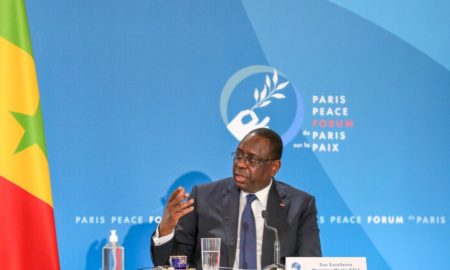 Macky Sall au Paris peace forum