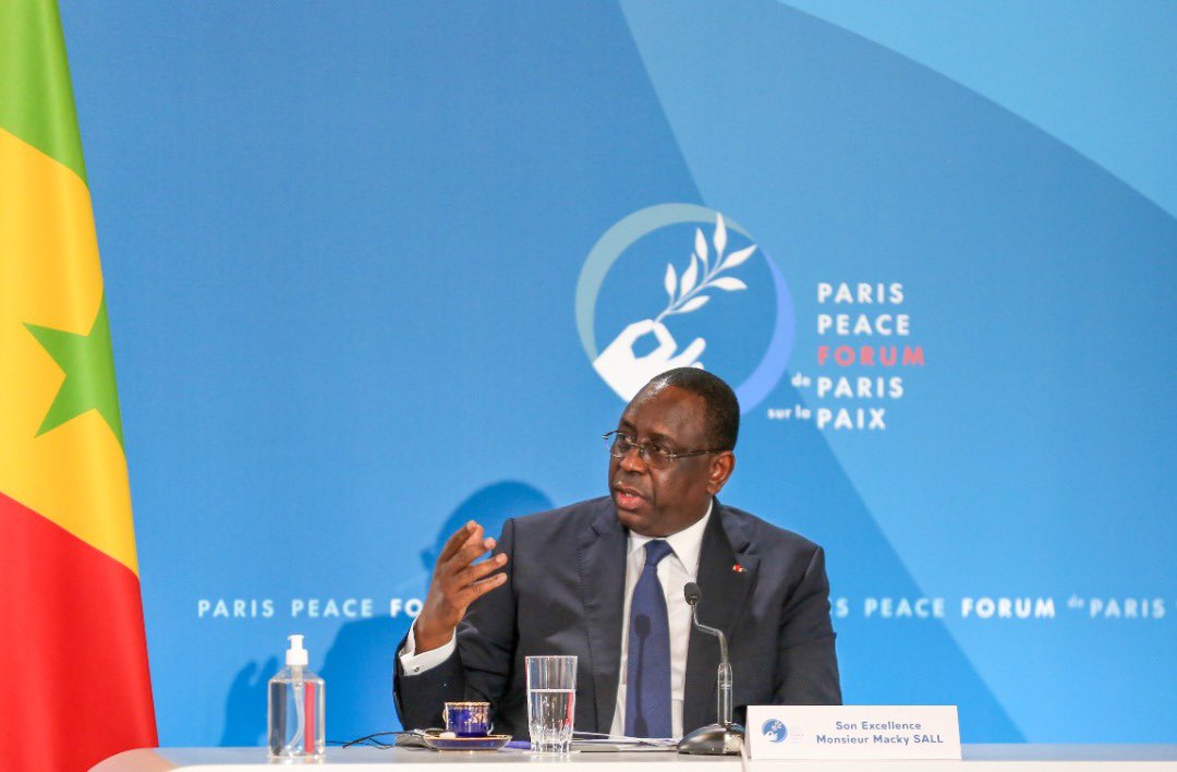 Macky Sall au Paris peace forum