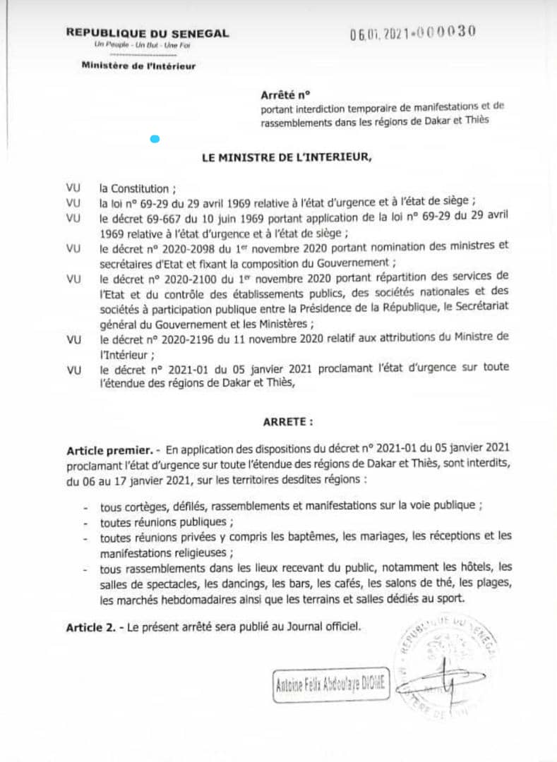 État d'urgence : voici toutes les mesures prises par le Ministre de l'Intérieur