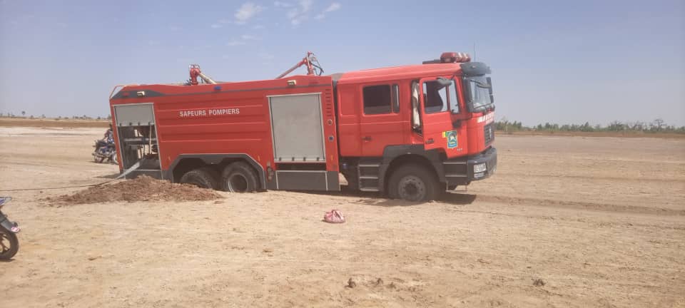 Kaolack : partis en intervention pour un incident, les pompiers tombent en panne faute de route