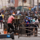 des manifestants lors des Manifestations de Mars