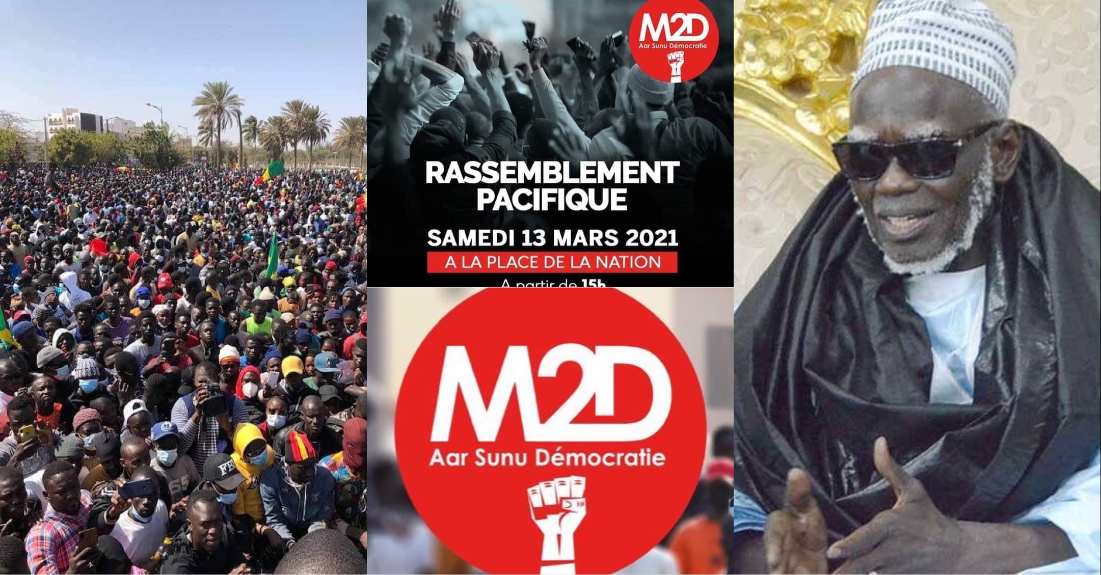 Sur demande de Serigne Mountakha : le M2D reporte son rassemblement de ce Samedi et envoie un mémorandum en 10 points au Khalife