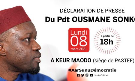 Crise politique au Sénégal : suivez en direct la déclaration de Ousmane Sonko