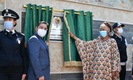 Nasser Bourita et Aïssata Tall Sall à l'inauguration du consulat du Sénégal au Sahara Occidental Maroc