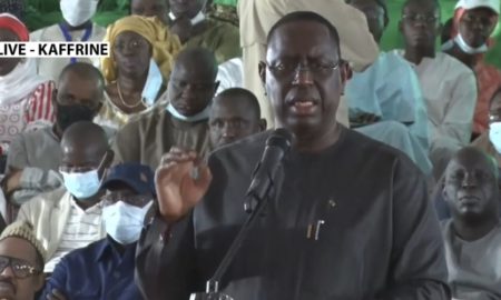 Macky Sall à Kaffrine