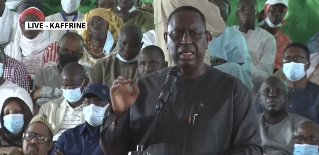 Macky Sall à Kaffrine