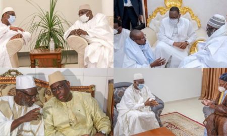 Macky Sall avec les grands Khalifes Généraux du pays