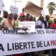 Manifestation presse sénégalaise à Dakar