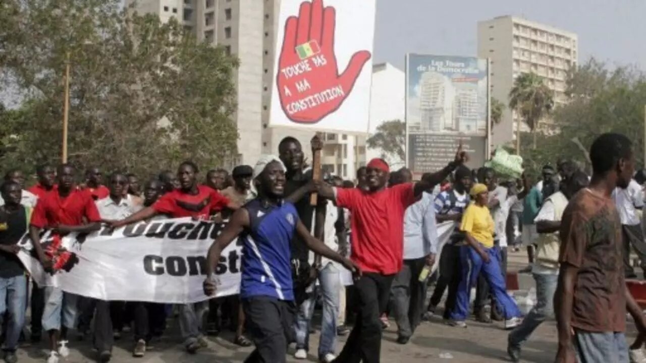 Manifestation à Dakar, le 23 juin 2011