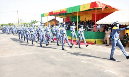 Ensoa - quelques images de la cérémonie de présentation au drapeau de la 41ème promotion