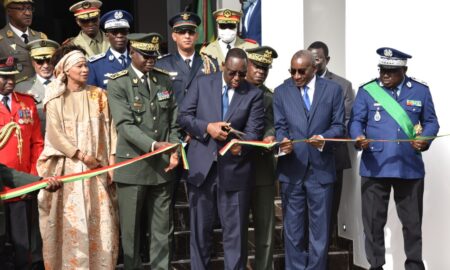 Macky Sall inaugure l’institut de défense du Sénégal.