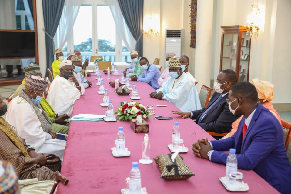 Audience au Palais : le Khalife général de Léona Niassene a été reçu par Macky Sall