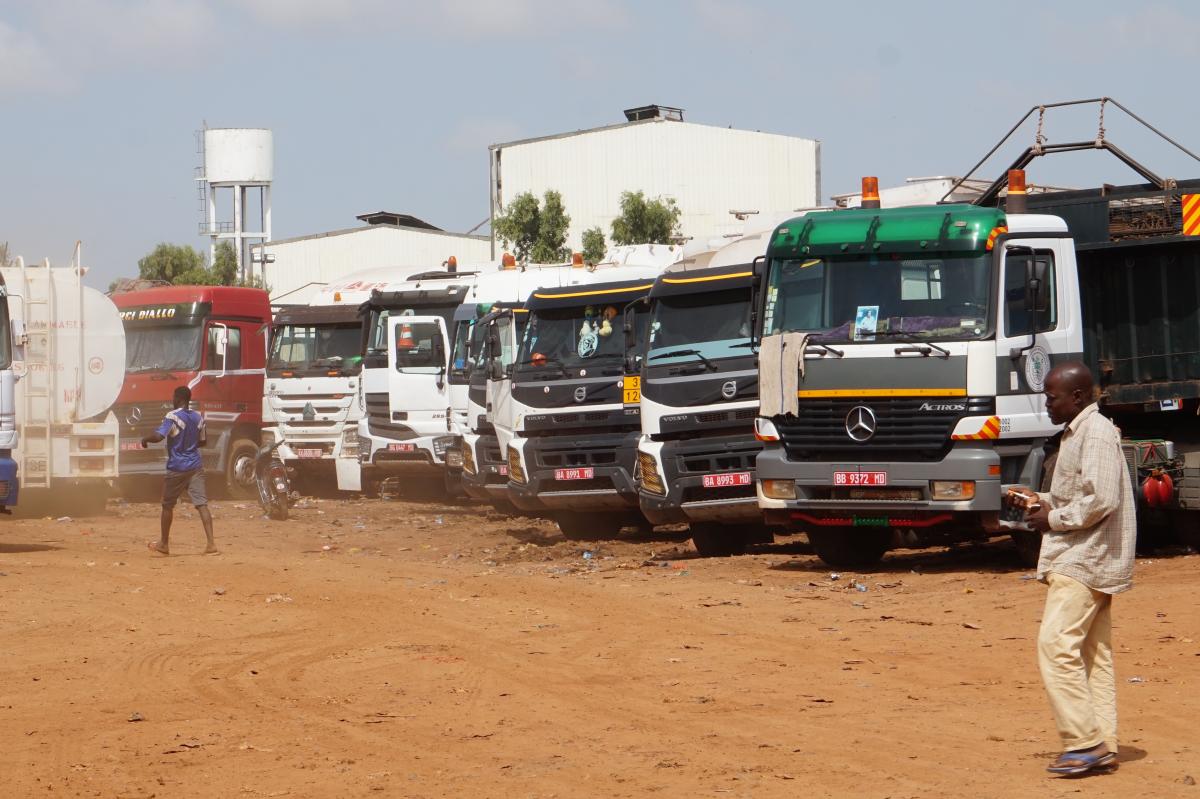 Des Camions maliens au Sénégal