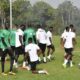 Les Lions du Sénégal à l'entrainement à Bafoussam