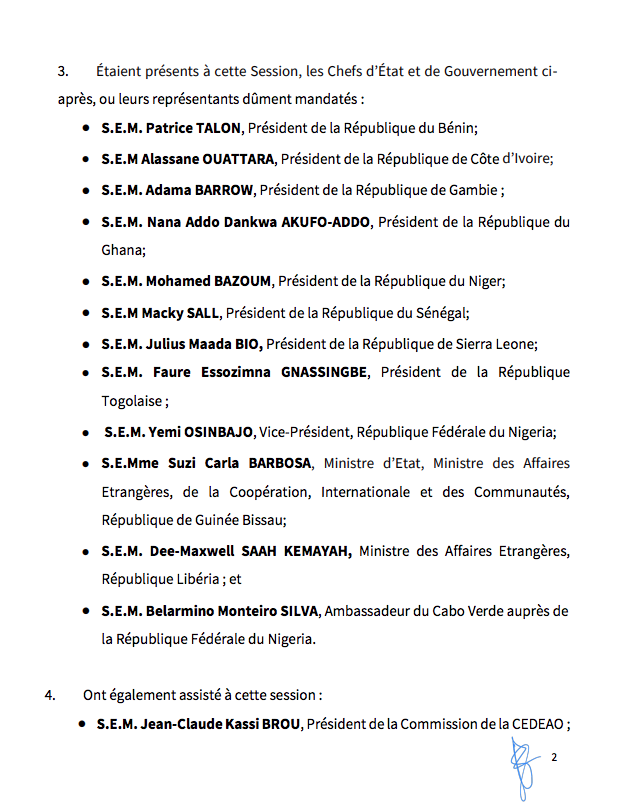 Burkina Faso, Guinée, Mali, Guinée-Bissau : voici les conclusions de la Conférence de la Cedeao