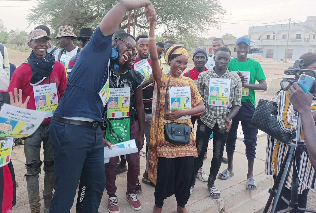 Marche de 1 360 km en soutien au peuple malien : Dj Keema et compagnie sont arrivés à Gandiaye