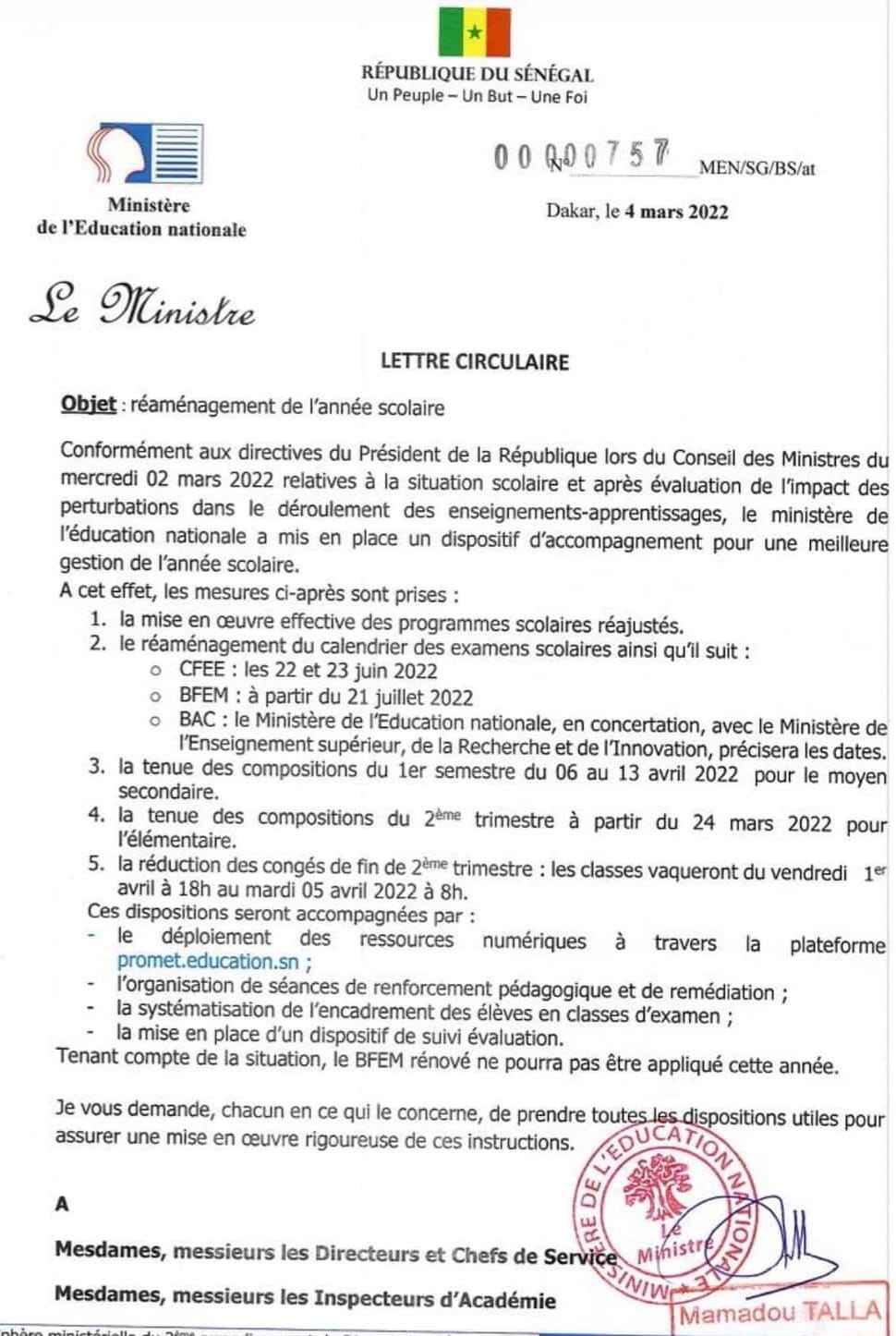 Fin de la grève des enseignants : le calendrier scolaire réaménagé par le Gouvernement