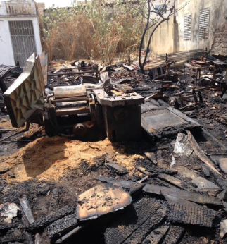 Dakar : un violent incendie ravage le marché "salle de vente"