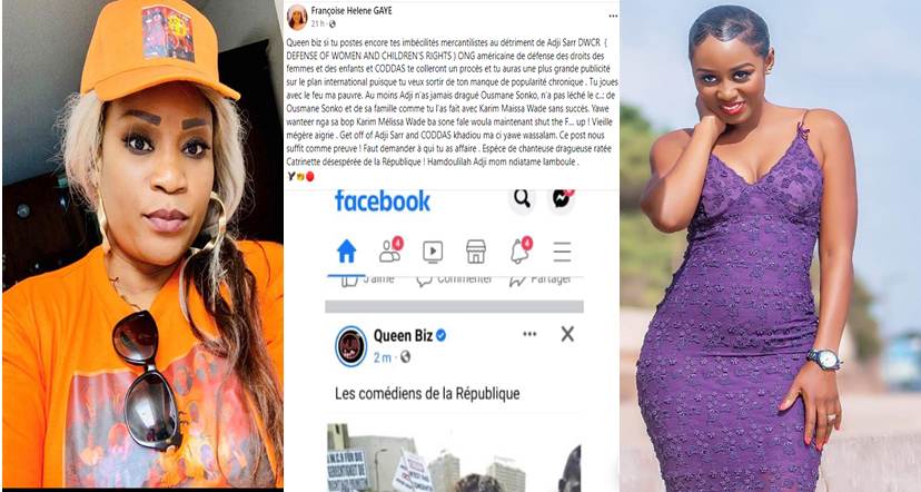 Affaire Adji Sarr et Ousmane Sonko : le torchon brûle entre Queen Biz et Françoise Hélène Gaye